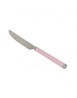 Soft Pembe Düz Saplı Yemek Bıçağı